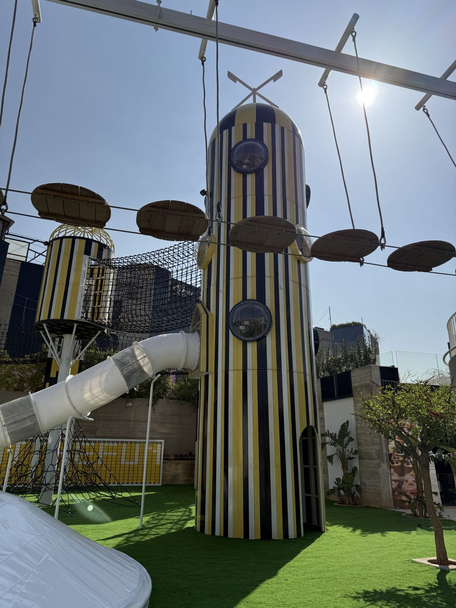 What The Fun — towers stripes